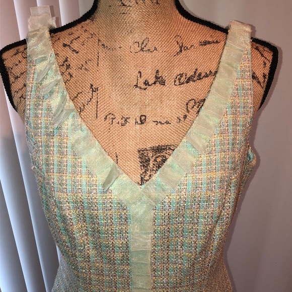 Vintage Carmen Marc Valvo collection sz 10 dress designer romantic night out - Picture 3 of 10